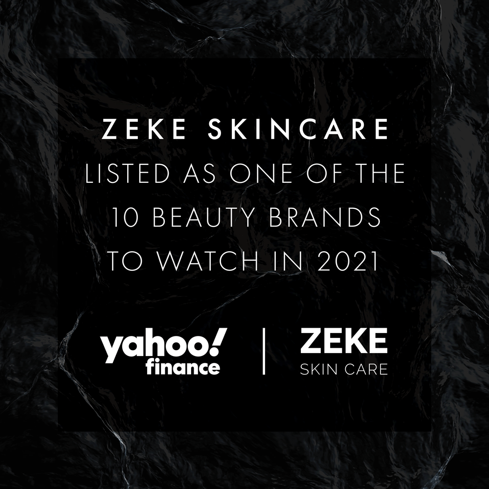 Zeke Skincare Listed As One Of The 10 Beauty Brands To Watch For 2021
