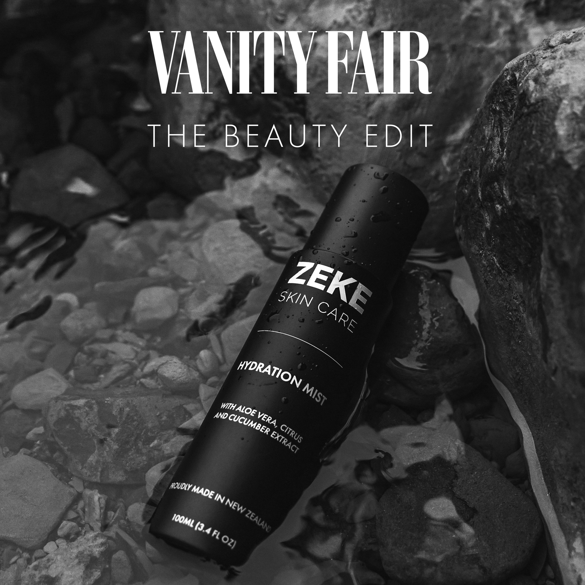 Zeke Skincare last feature in Vanity Fair!